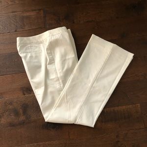 White Tahari Dress Pants Stretch Size 8 Cotton